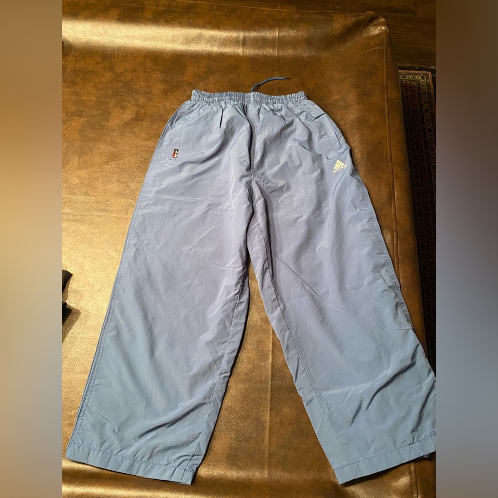 Vintage Baby Blue Adidas Track Pants